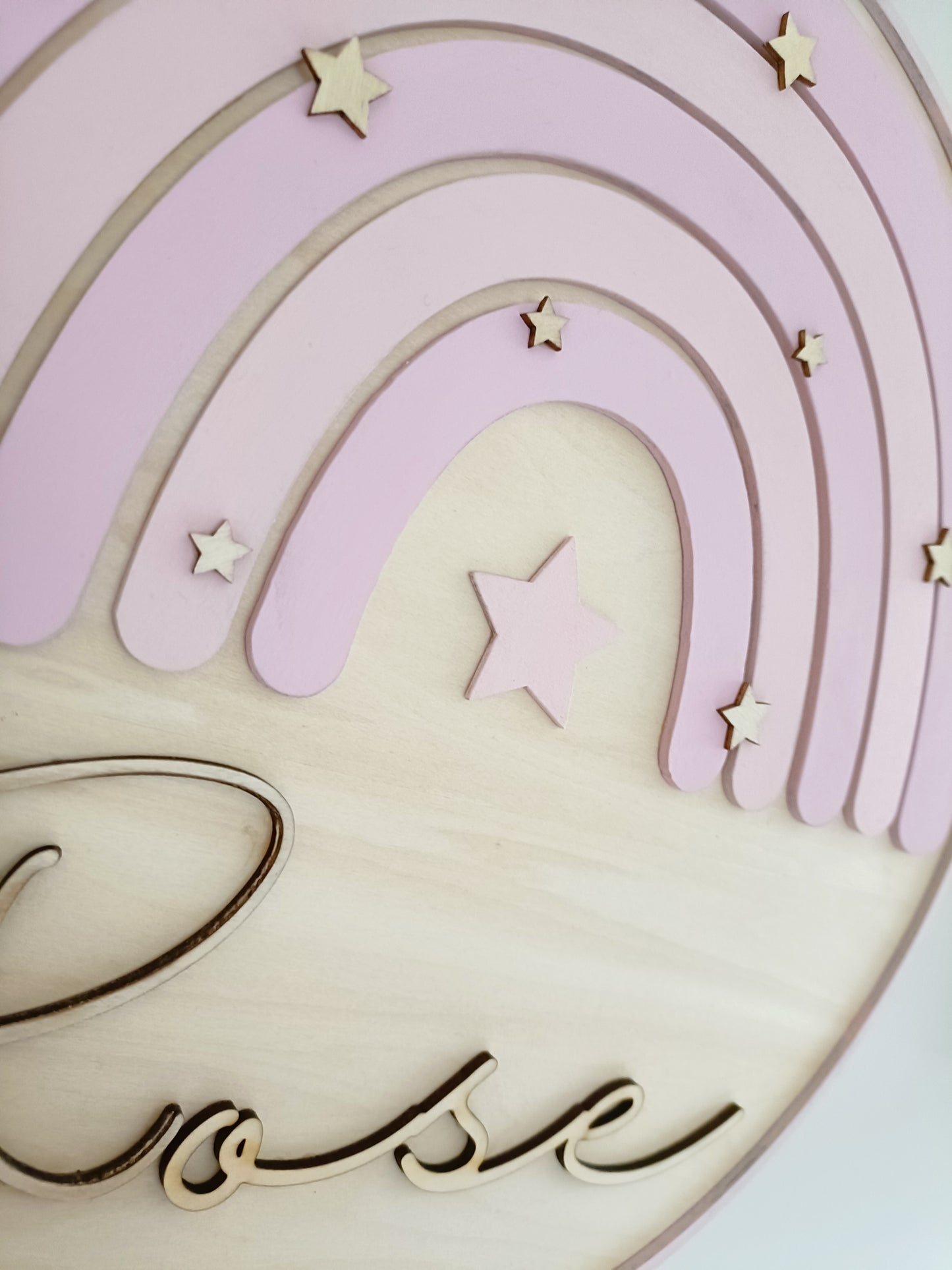 Pink, starry, Rainbow, Wall/Door Plaque