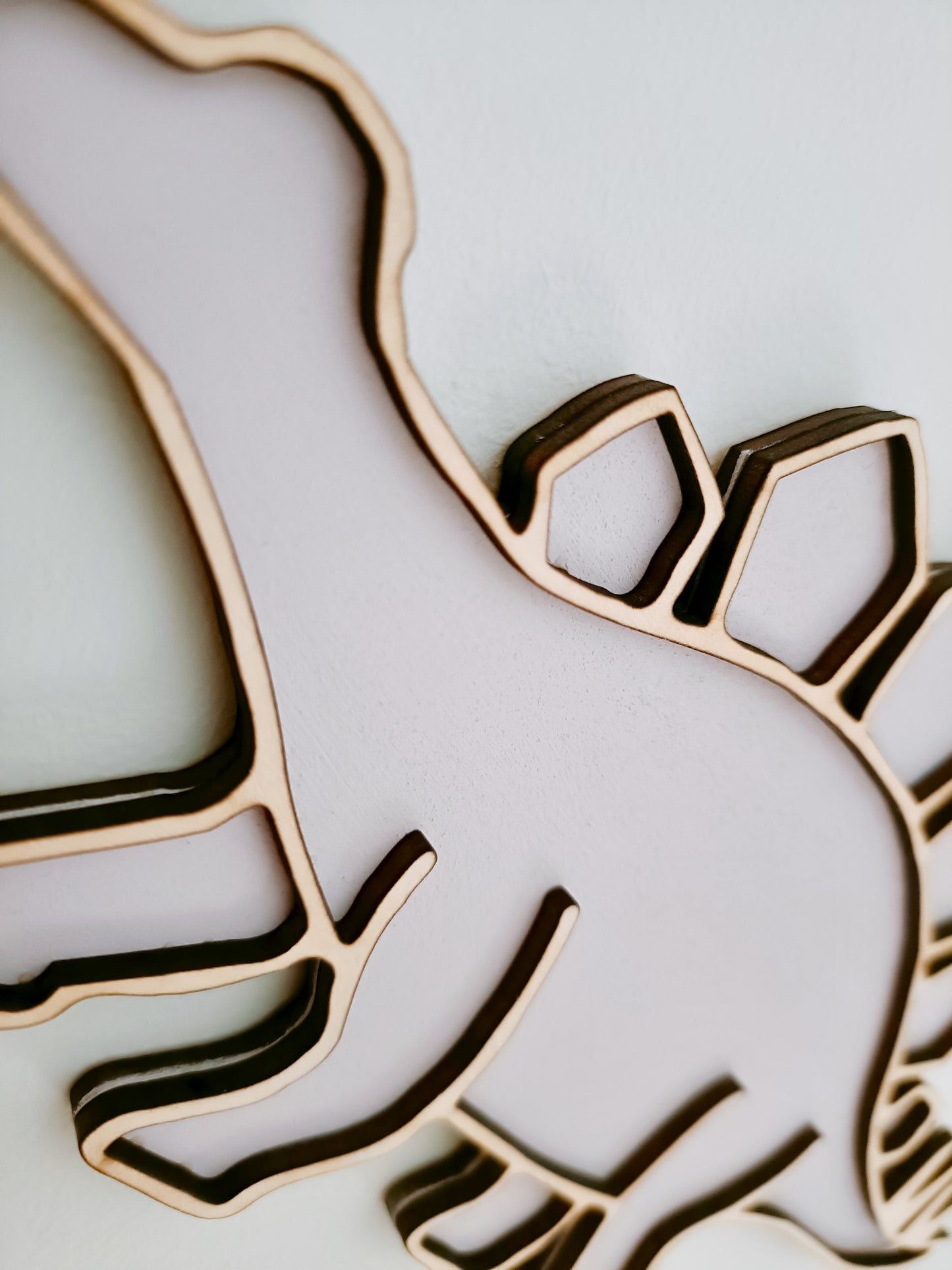 Pink Toned Dinosaur Wall Decor - pack of 3