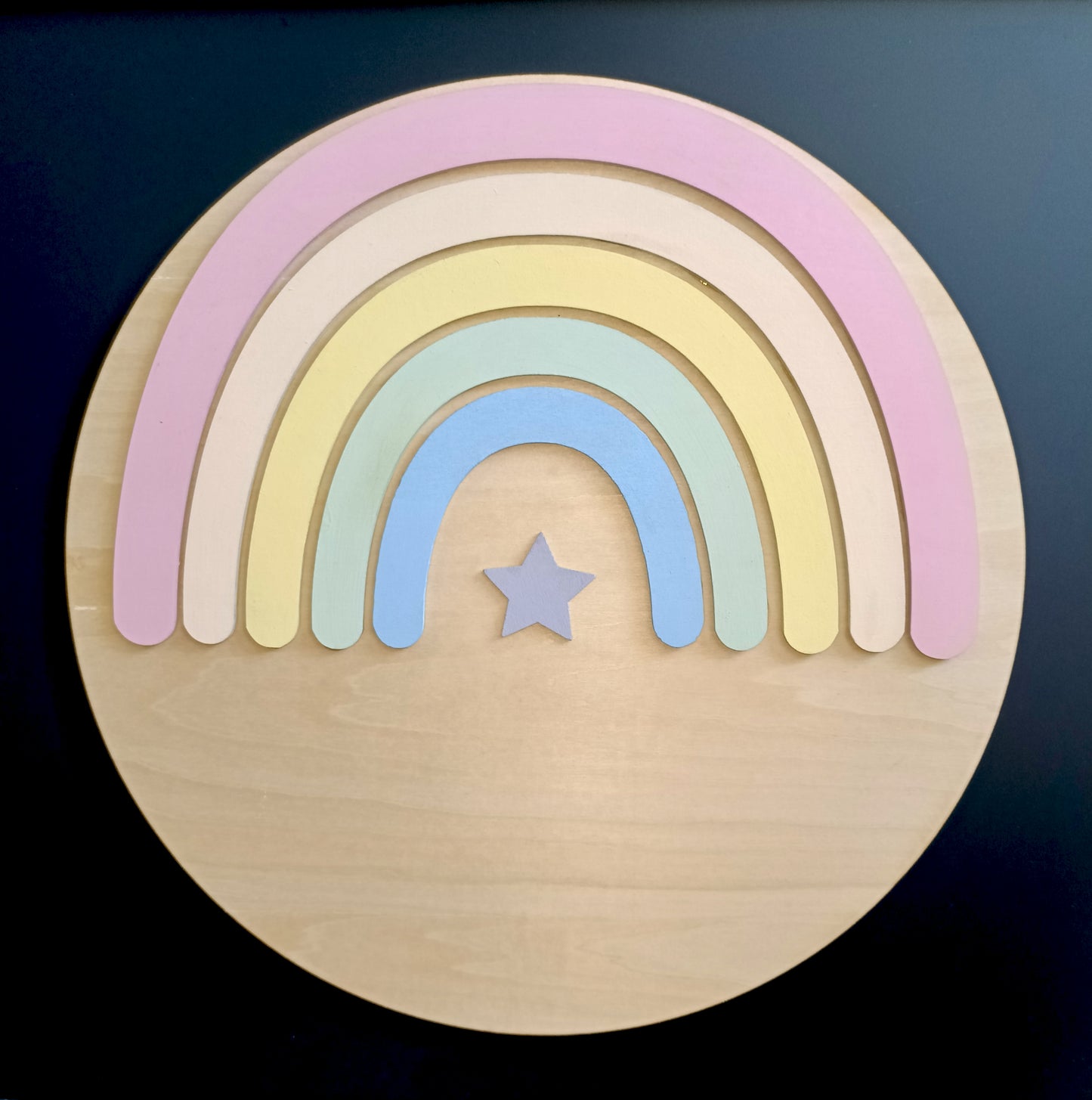 Pastel Rainbow Wall Plaque