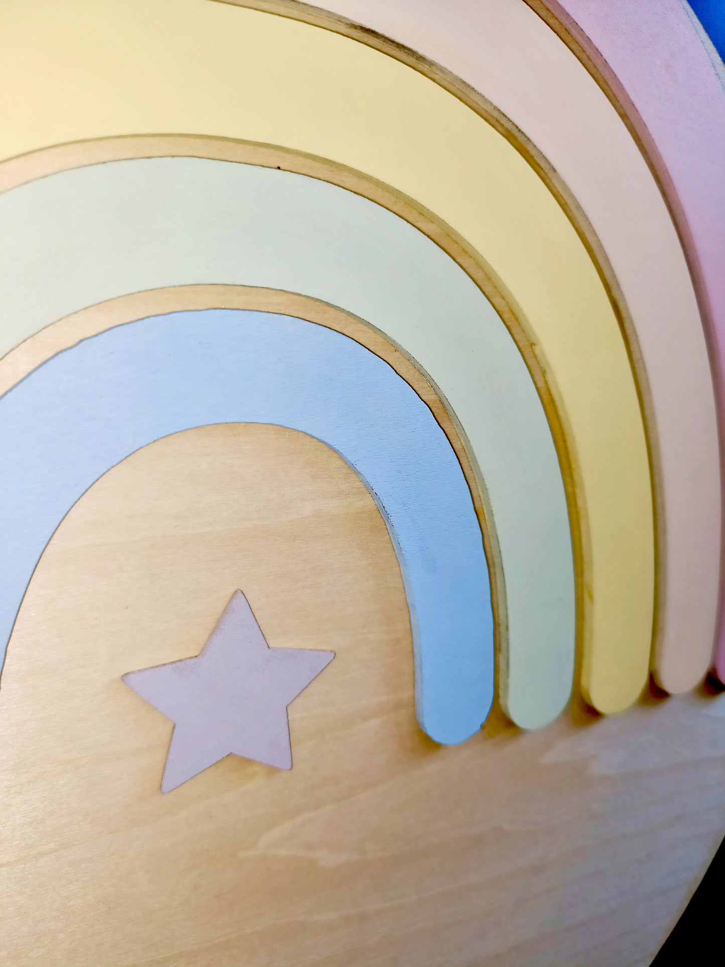 Pastel Rainbow Wall Plaque