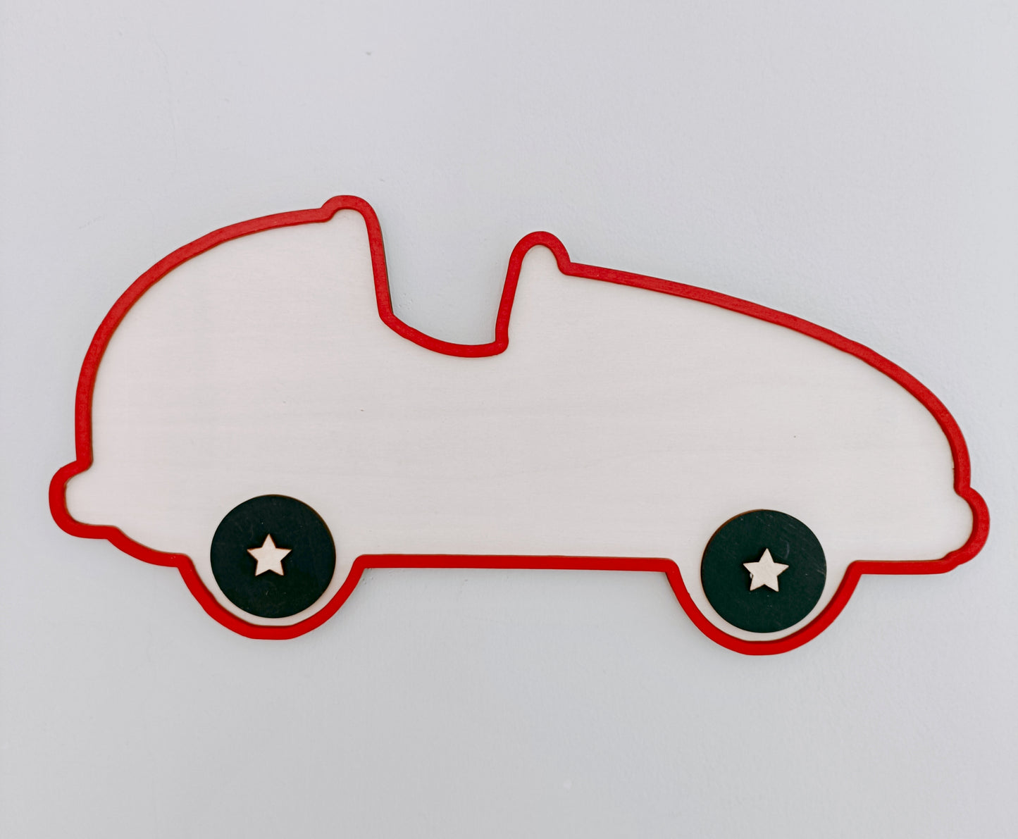 Racing Car Door Plaque