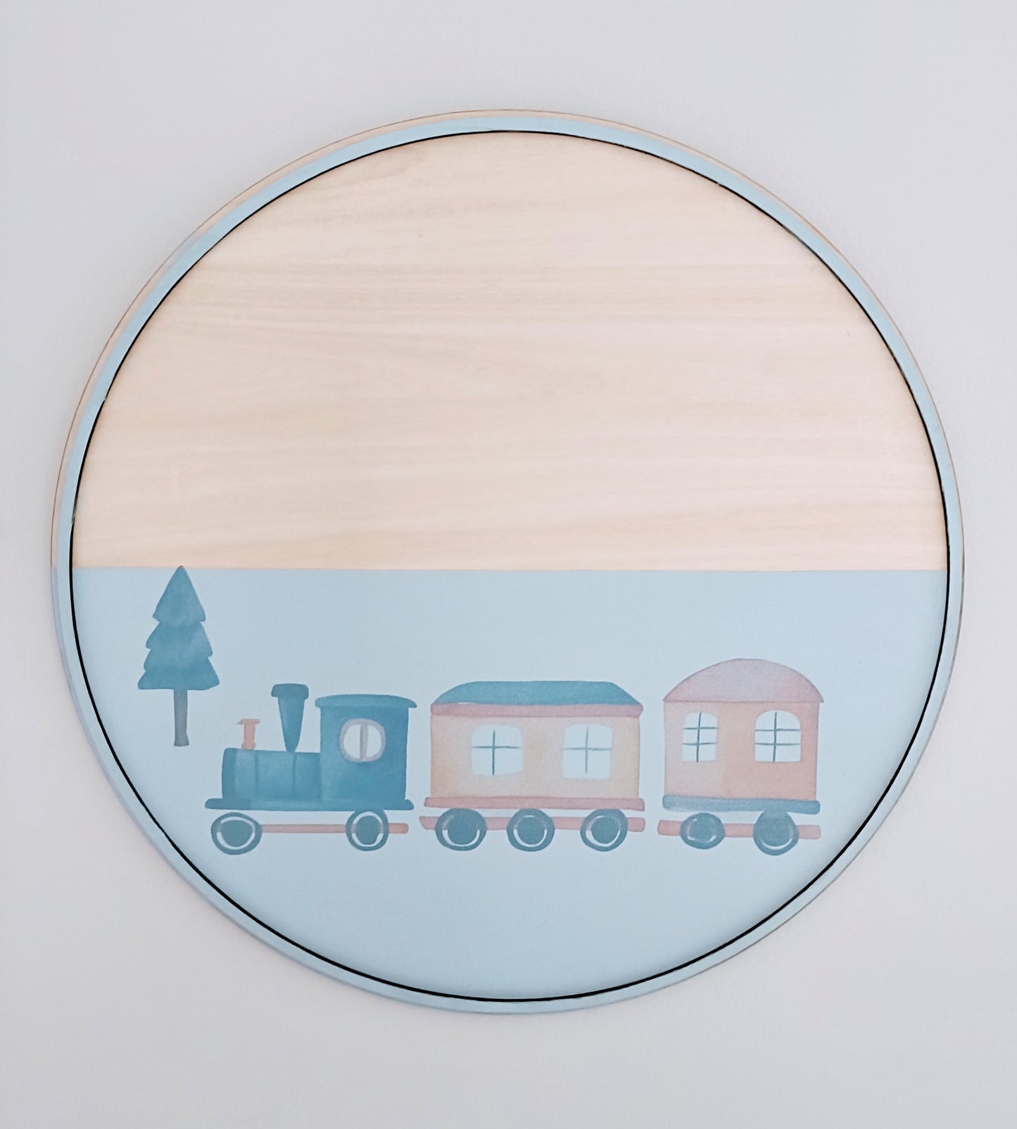 Train wall plaque