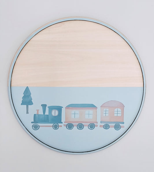 Train wall plaque