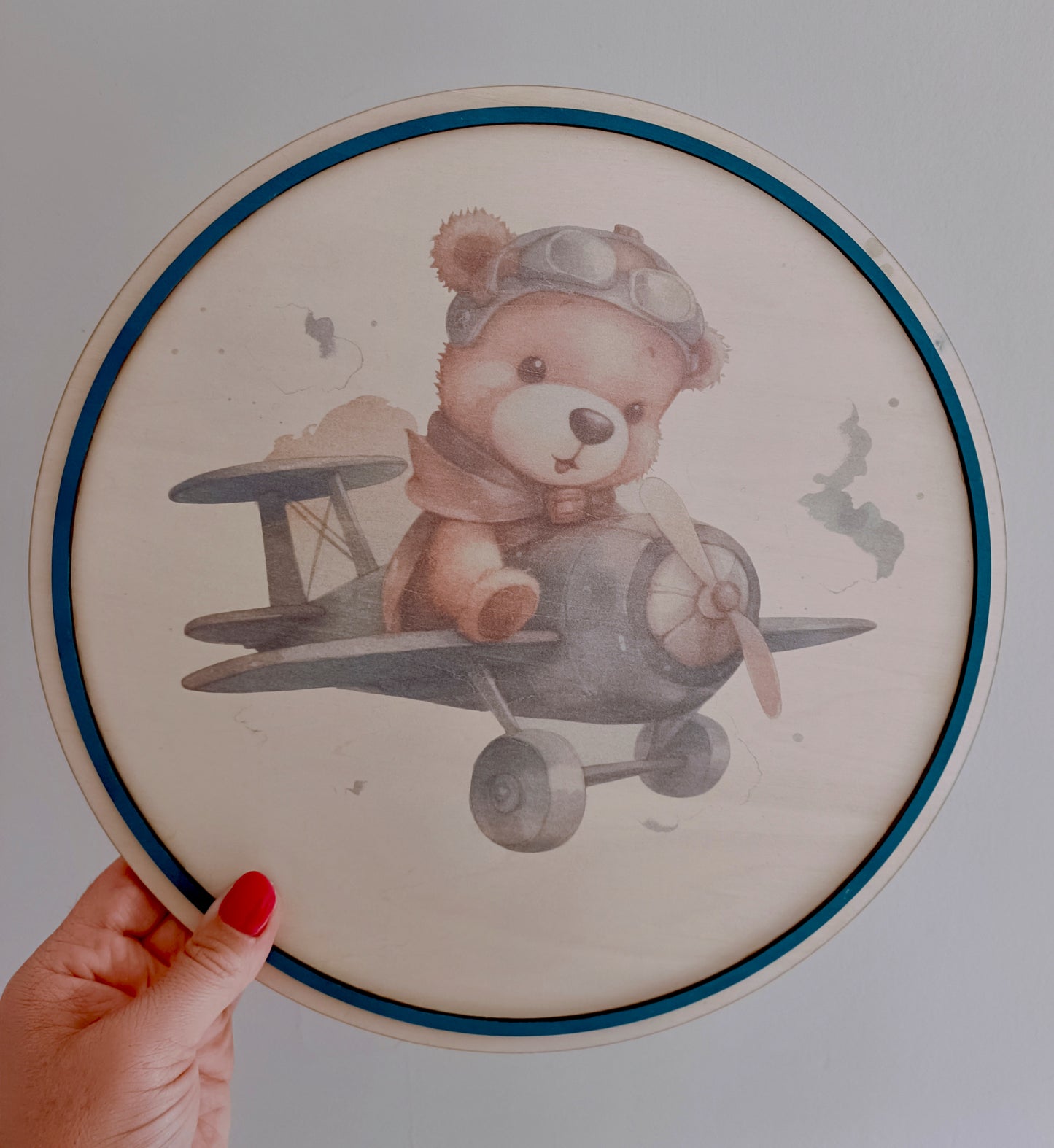 Flying bear wall plaque