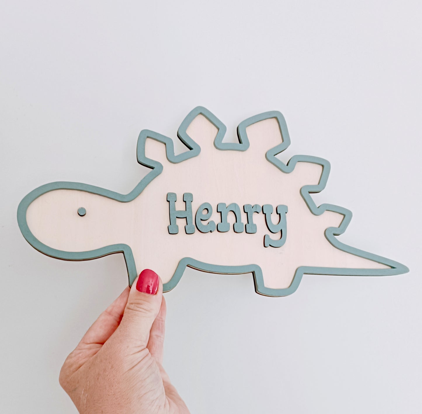 Stegosaurus door plaque