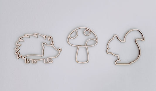 Woodland Animal Wall Decor - pack of 3