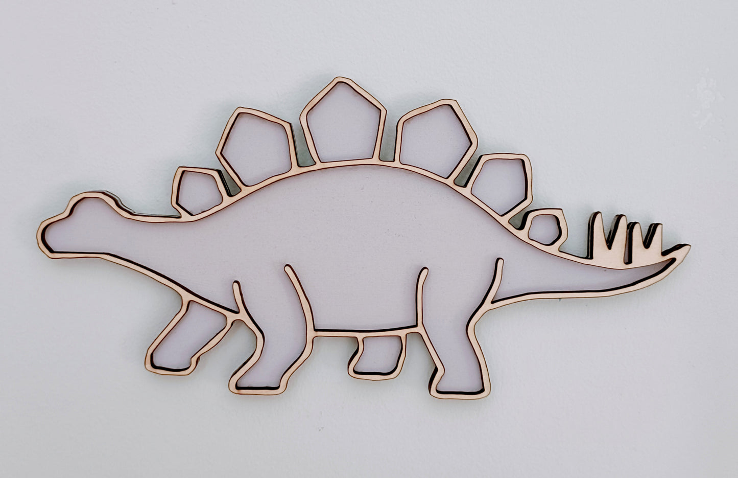 Pink Toned Dinosaur Wall Decor - pack of 3