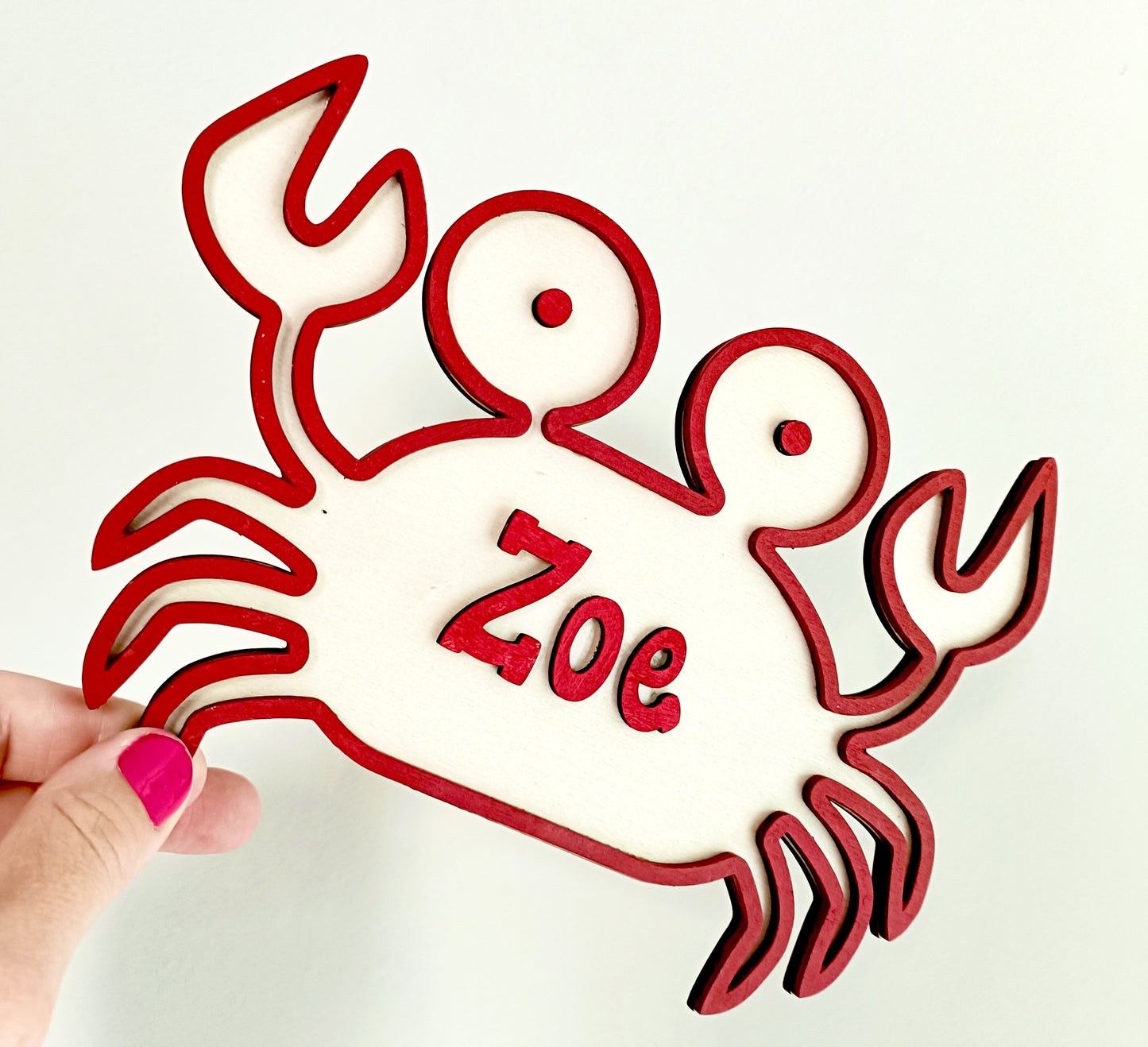 Crab door plaque
